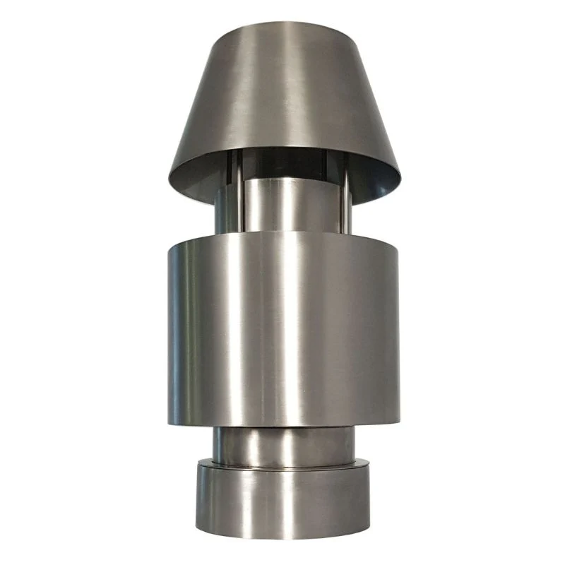 Pira 750.001 KIT CHIMENEA: ARO ACOPLADOR, CORTALLAMAS EXTERNO, SOMBRERO INOX Y ADAPTADOR